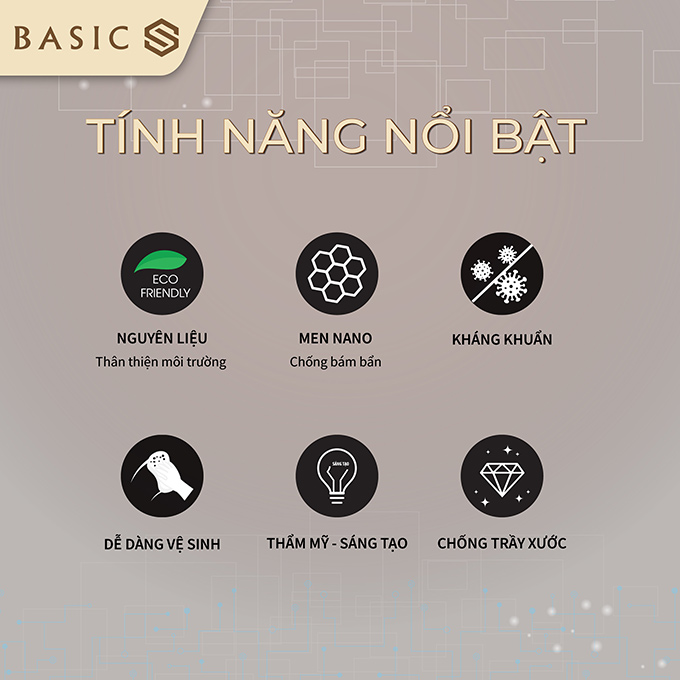 Tính năng nổi bật của bộ gương chậu phòng tắm G-7124