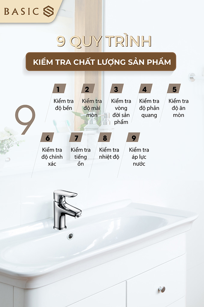 BW-602V trải qua 9 quy trình kiểm tra chất lượng nghiêm ngặt