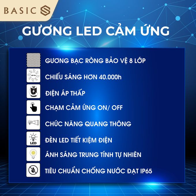 Tính năng nổi bật của gương đèn led 