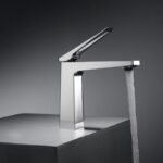 Vòi lavabo nóng lạnh Basic Lucas-L màu Chrome