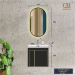 Bộ tủ Cabinet thủy tinh kháng khuẩn QG5001-QC254-QL932V