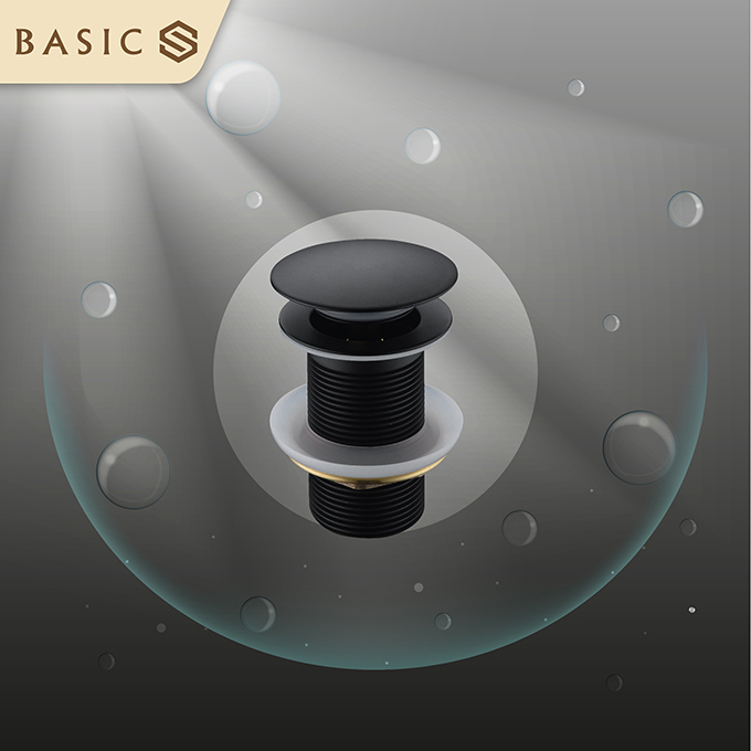 Bộ xả chậu Basic BP-21015B - Không lỗ xả tràn