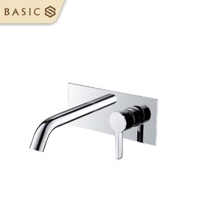 Vòi âm tường nóng lạnh Basic BW-46016 - Màu Chrome