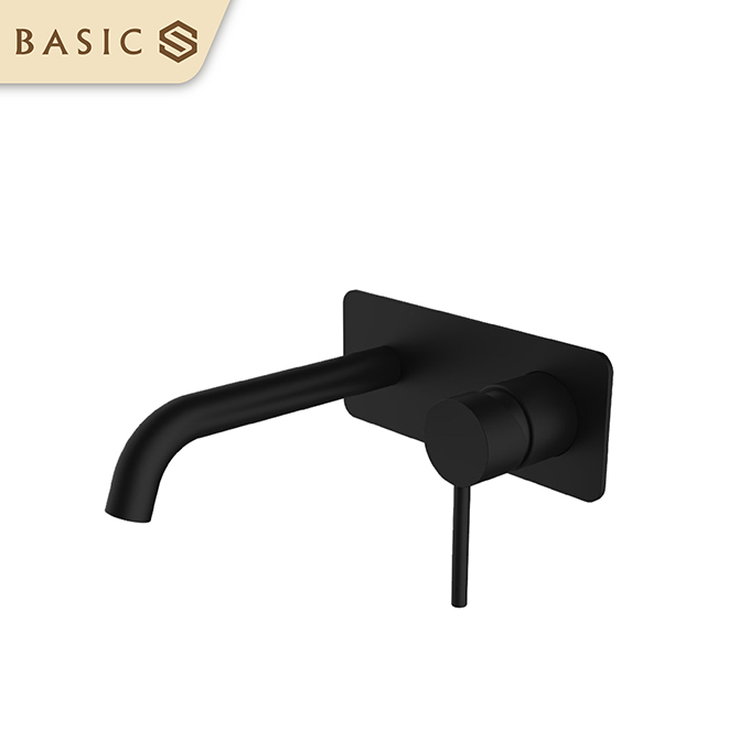 Vòi âm tường nóng lạnh Basic BW-46016 - Màu Chrome