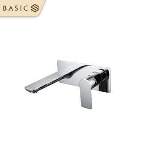 Vòi âm tường nóng lạnh Basic BW-46017 - Màu Chrome