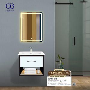 Bộ tủ Cabinet thủy tinh kháng khuẩn GLASS-543