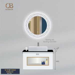 Bộ tủ Cabinet thủy tinh kháng khuẩn QG823GB-BS5065-QL915T - Tủ 800mm