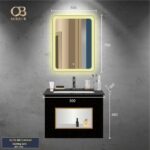 Bộ tủ Cabinet thủy tinh kháng khuẩn QG602KS-QS160-QL929V - 600mm