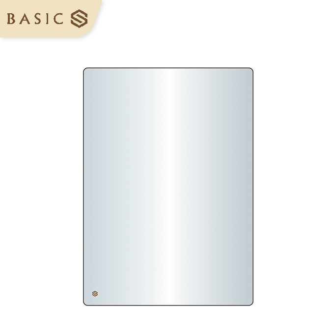 Gương bạc ròng, khung treo âm BSG-002 (500x700mm)