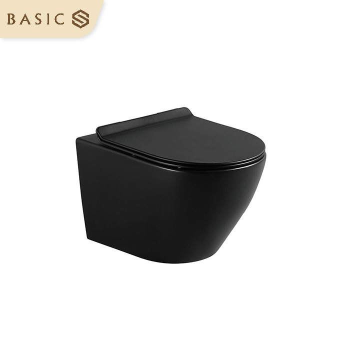 Bồn cầu treo tường Basic Eden-B (Đen mờ)