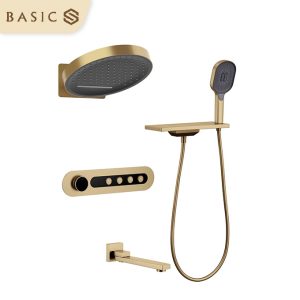 Sen an toàn nhiệt âm tường cao cấp Basic Polaris-G màu PVD Gold
