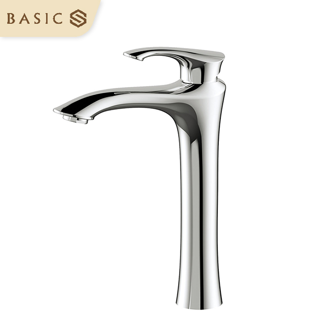 Vòi lavabo nóng lạnh Basic Eden-H màu chrome (Vòi cao)